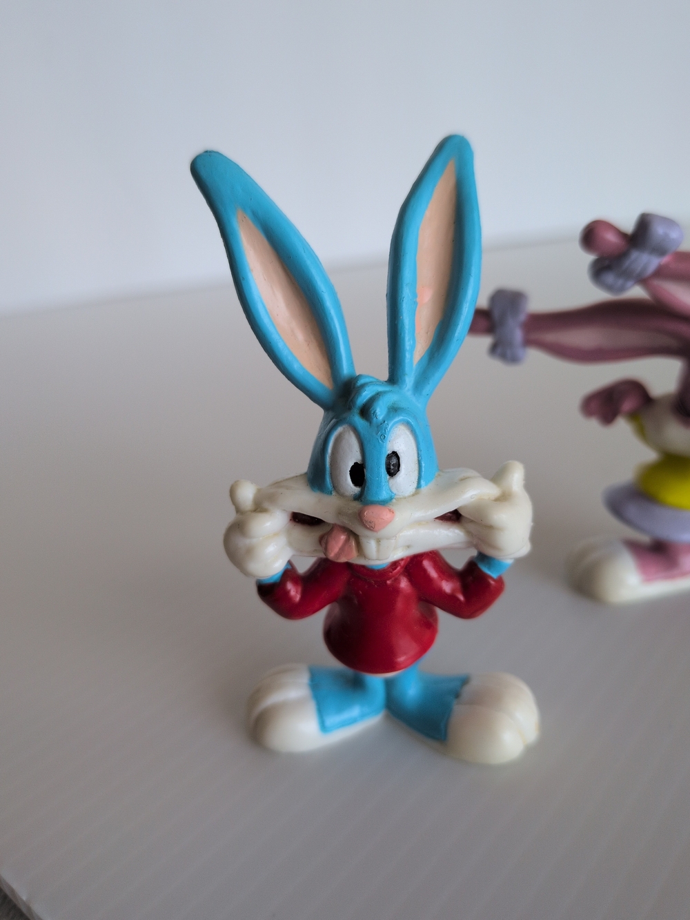 Tiny Toons Bugs Bunny & Babs Bunny 1991 Warner Bros PVC Figures Cake Topper - Picture 3 of 9